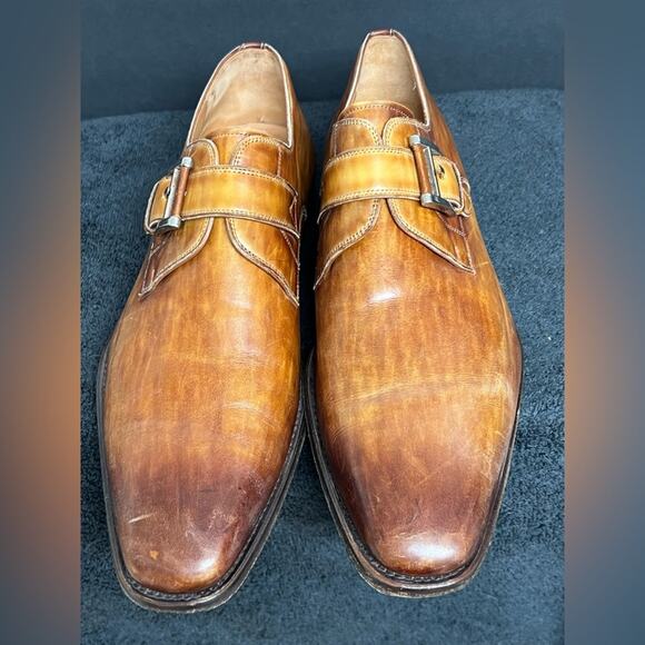 Magnanni Men\'s Marco II Monk Strap Leather Dress Shoes Size 8.5 EXTRA WIDE main image 8